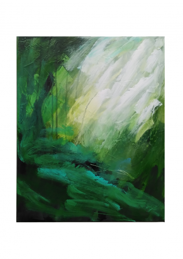 abstract painting of woods