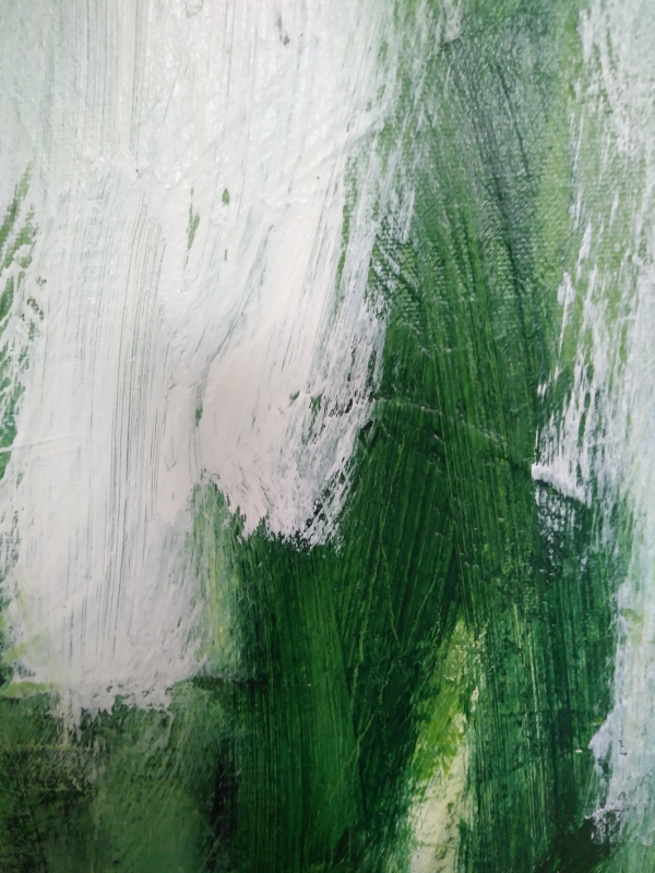 show abstract painting the scent of wild garlic
