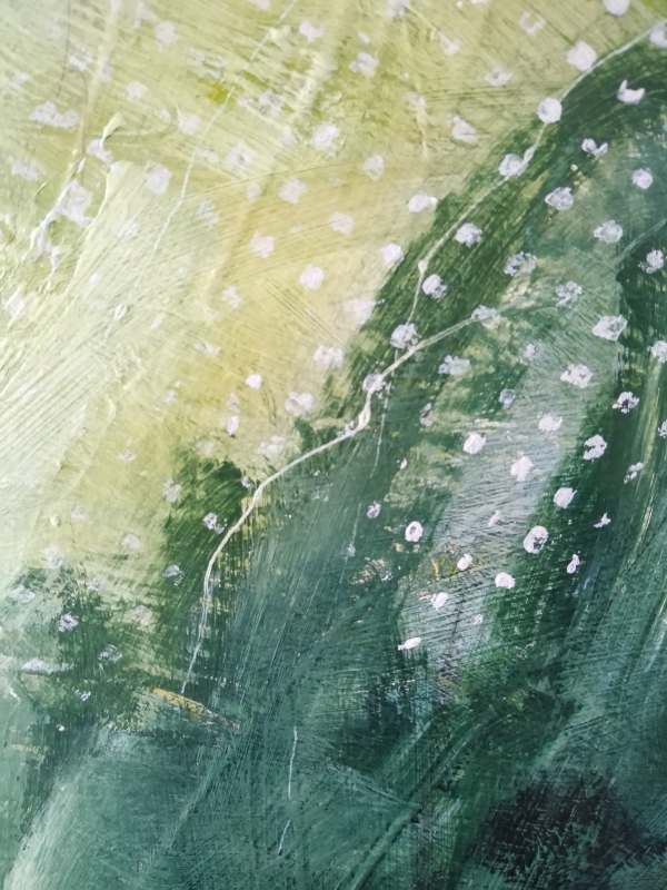 show abstract painting way through the weald close up