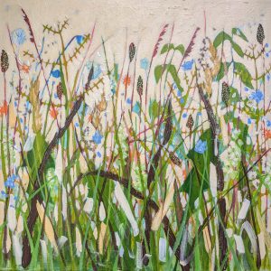 show wildflower painting called cornflowers